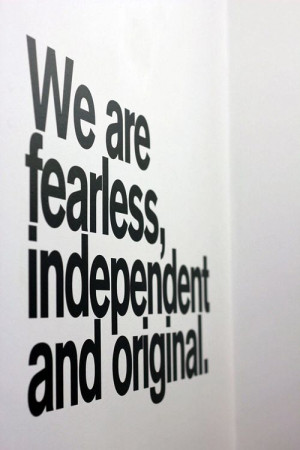 fearless, independent & original