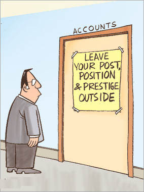 Office humor jokes-Post, Position & Prestige