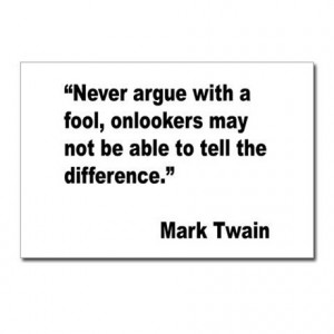 ... > Argue Postcards > Mark Twain Fool Quote Postcards (Package of 8