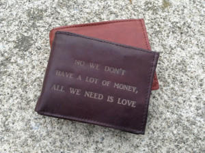 ... - Personalized Engraved - Bi-fold Wallet - Men's Gift- Custom Quote