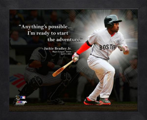 Boston Red Sox Jackie Bradley Framed Pro Quote