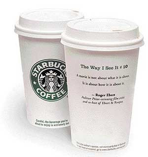... are angered by opinionated quotes that Starbucks puts on its cups