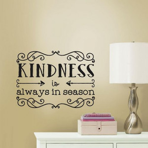 Kindness Quote Peel and Stick Wall Decal
