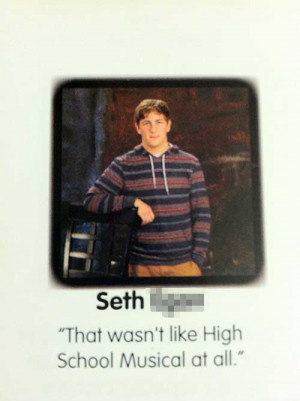 yearbook quotes funny high school musical