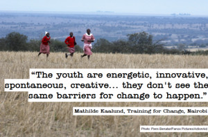 The youth are energetic, innovative, spontaneous, creative...