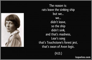 sinking ship quotes