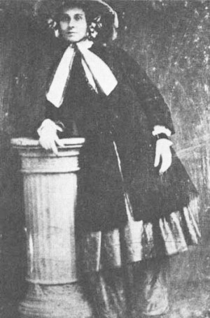 AmeliaBloomer in the early 1850s
