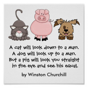 PIG Quote by Winston Churchill Posters by sharonrhea