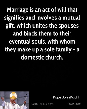 Pope John Paul II Quote About Love