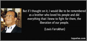 Louis Farrakhan Quote