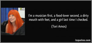 musician first, a food-lover second, a dirty mouth with feet ...