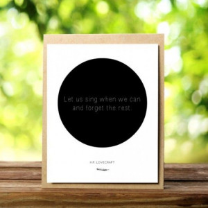 Lovecraft Quote Greeting Card