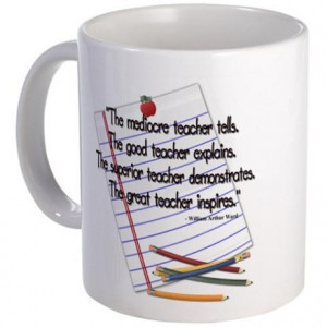 College Gifts > College Coffee Mugs > The mediocre teacher - quote Mug