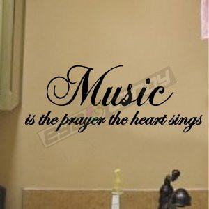 Music.... Wall Stickers Words Quotes Decals Sayings