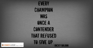 Every Champion Was Once a Contender