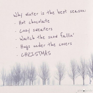 winter is my favourite #season #quotes #christmas #snow
