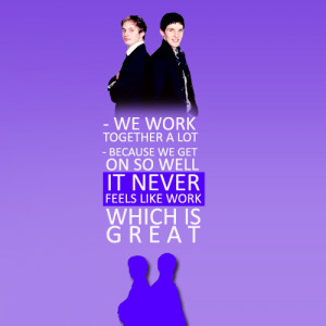 Favorite Bromance Quotes │ Colin Morgan and Bradley James