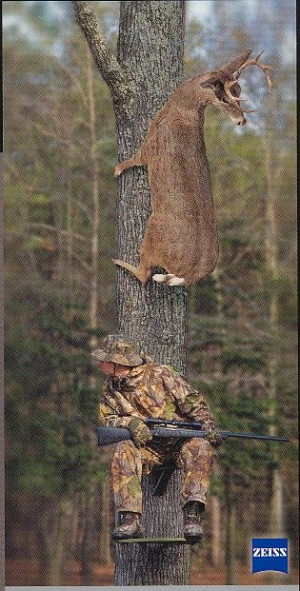 Here's to hoping the deer gets the hunter. Paybacks a bitch. Hunters ...