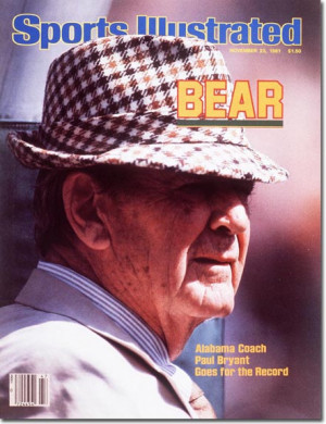 On the Cover: Paul Bryant, Football, University of Alabama Crimson ...