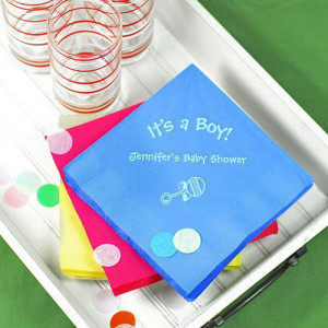 Personalized Napkins and Candy Wrappers