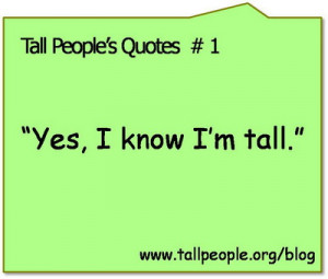 some good jokes for tall people