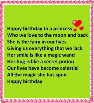 Poems For Granddaughters 1st Birthday Birthday wishes poems