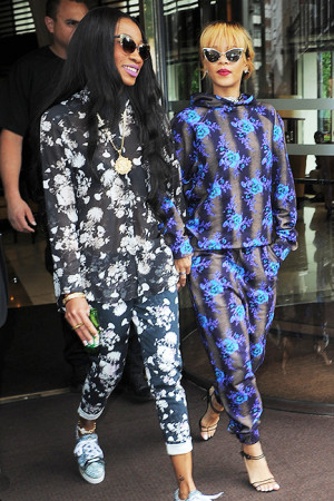 Rihanna heads to her concert with best friend Melissa Forde in London ...
