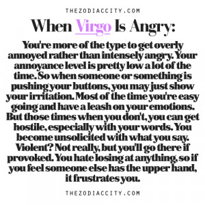 Zodiac Files: When Virgo Is Angry.