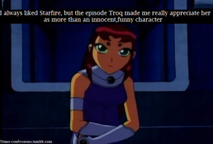 Starfire #Troq #Confession #Teen Titans