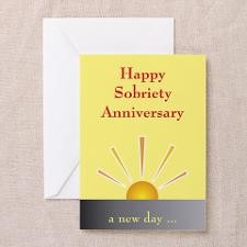 Greeting Card: Happy Sobriety Anniversary for