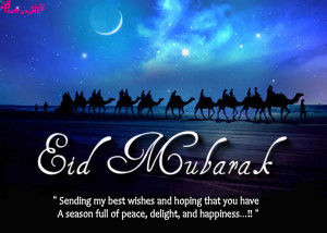 Eid Mubarak Wishes Quotes with Eid MUbarak Cards Images