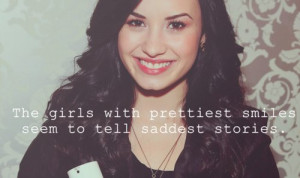 demi lovato, girl, quotes, smile, text