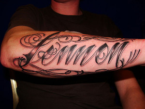 ... to this special arm quote tattoo that pays a tribute to john lennon