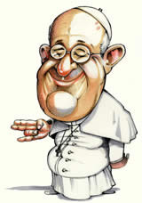 ... Pope Francis; click cool cartoon characture Pope Francis cartoon to