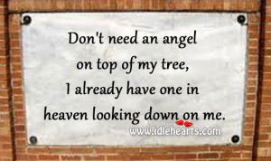 Don 39 t Need an Angel On My Christmas Tree