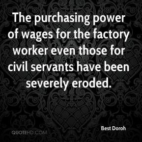 Best Doroh - The purchasing power of wages for the factory worker even ...