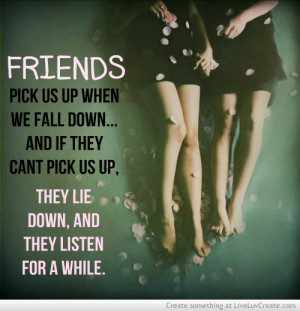 ... , girls, lie down, listen, love, our friends listen, quote, quotes