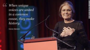 Gloria Steinem's message to girls around the world