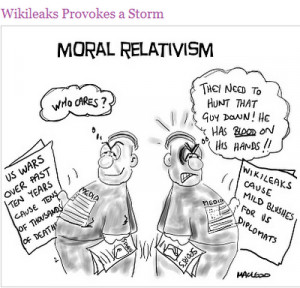 On the topic of moral relativism in relation to the on-going debate ...