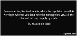 Some countries, like Saudi Arabia, where the population growth is very ...