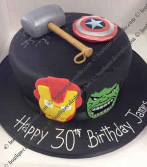 NC0090 Superheros Themed Cake