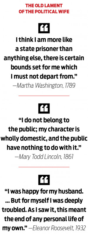 ... From Bored to Breadwinners: Political wives from the 1920s to today