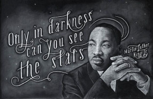 Martin Luther King Jr. by DANGERDUST | chalkboard art by 2 female ...
