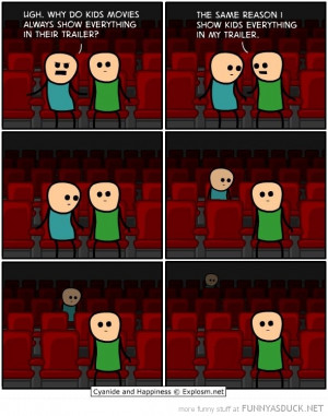 cyanide happiness comic movie theater cinema show kids trailer funny ...
