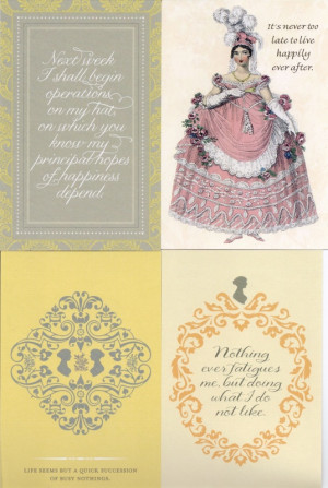 Card Treasury - Jane Austen quote cards