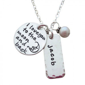 ... with this lovable necklace. This mommy necklace makes a great gift