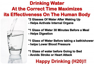 Drinking Water At the Correct Time Maximizes Its Effectiveness On The ...