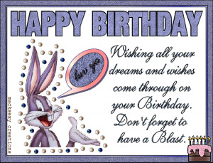 Myspace Graphics > Happy Birthday > Happy B Day Bugs Bunny Graphic