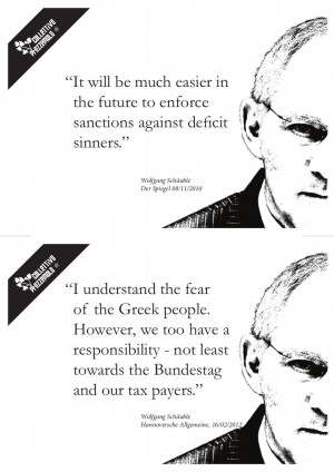 Herr Schauble's infamous quotes