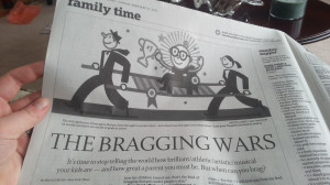 It's my kid & I'll brag if I want to.